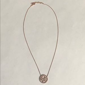 Love rose gold necklace